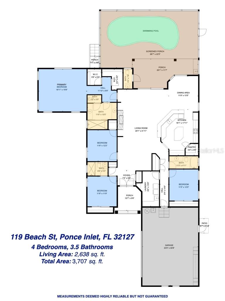 119 BEACH ST, PONCE INLET, FL, 32127