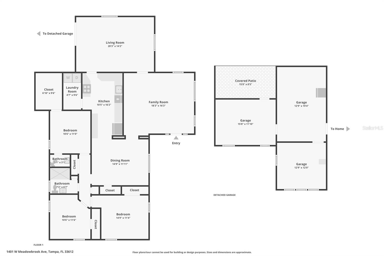 1401 MEADOWBROOK AVE W, TAMPA, FL, 33612