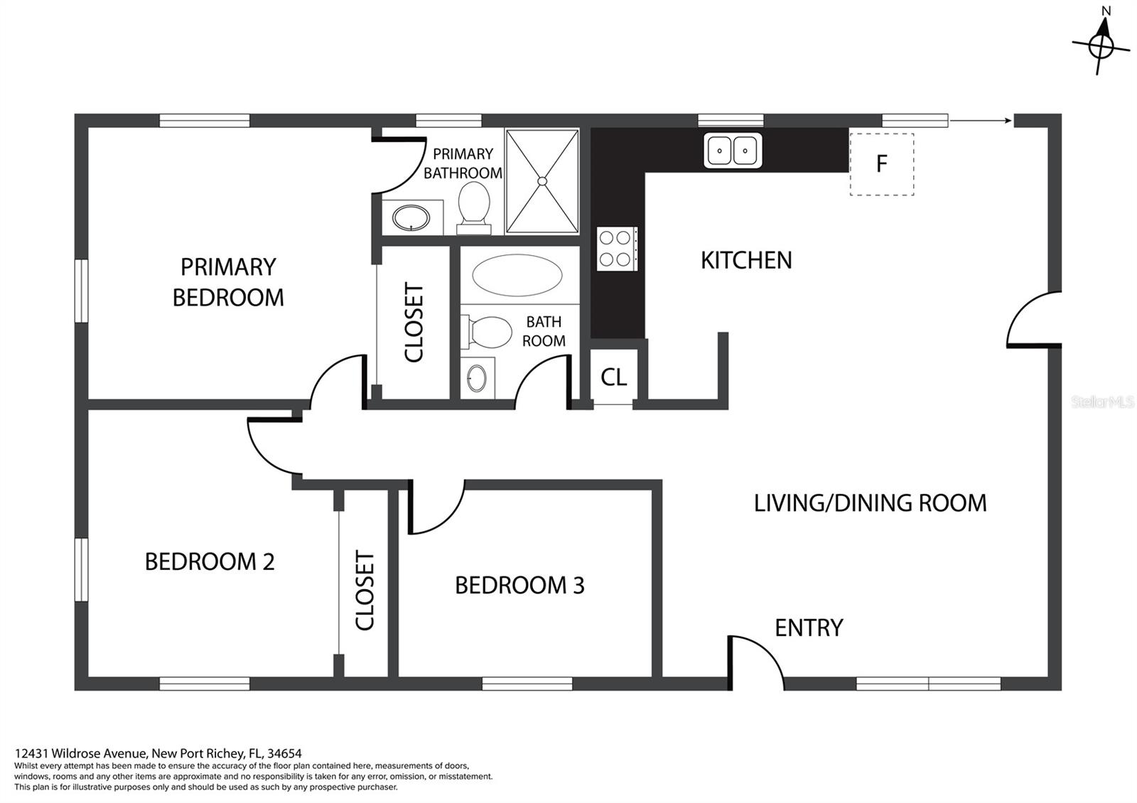 12431 WILDROSE AVE, NEW PORT RICHEY, FL, 34654