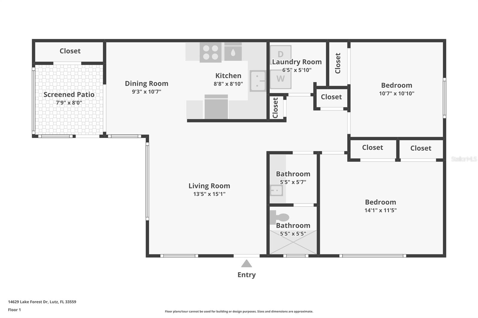 14629 LAKE FOREST DR, LUTZ, FL, 33559