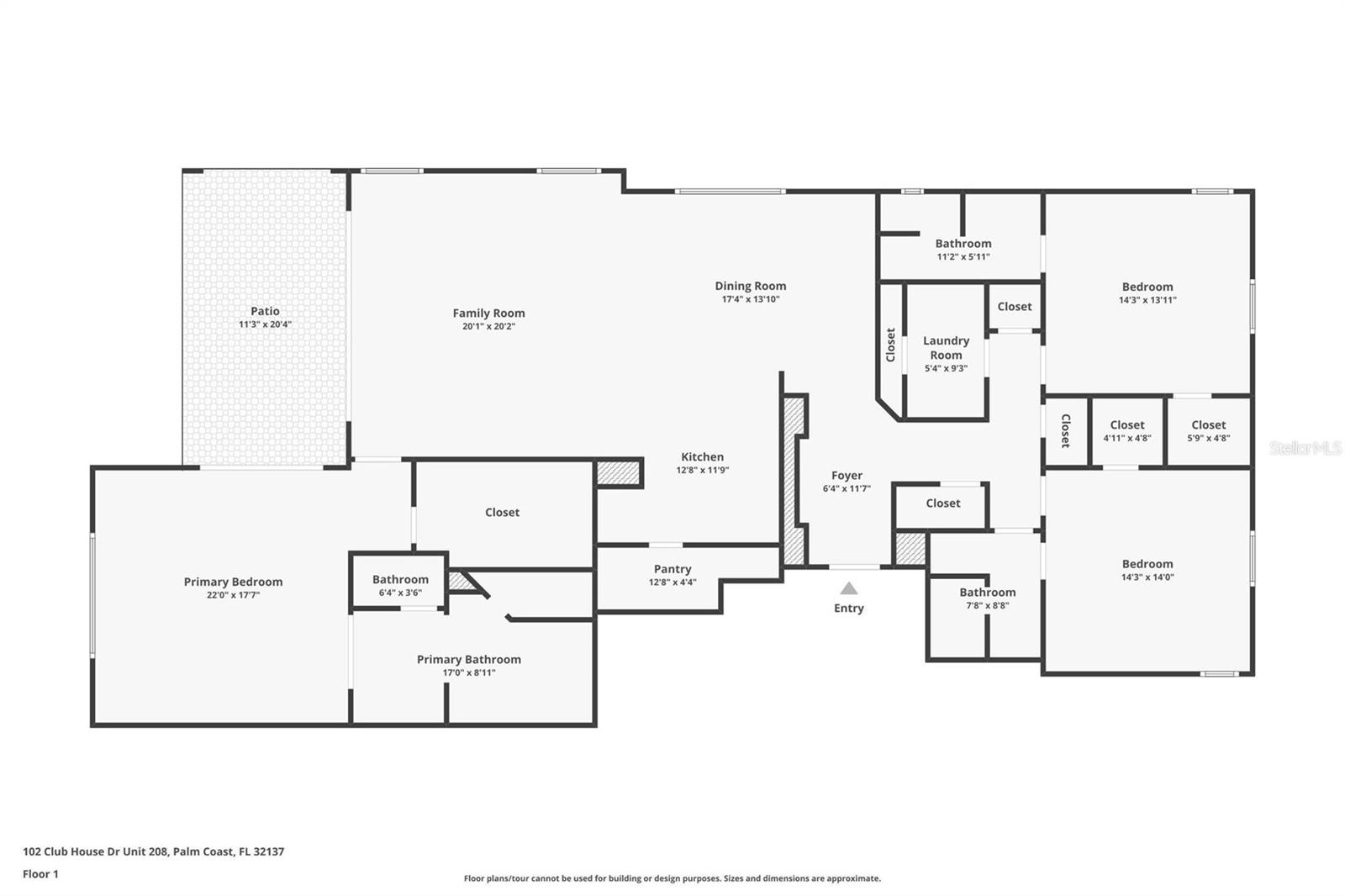 102 CLUB HOUSE DR #208, PALM COAST, FL, 32137