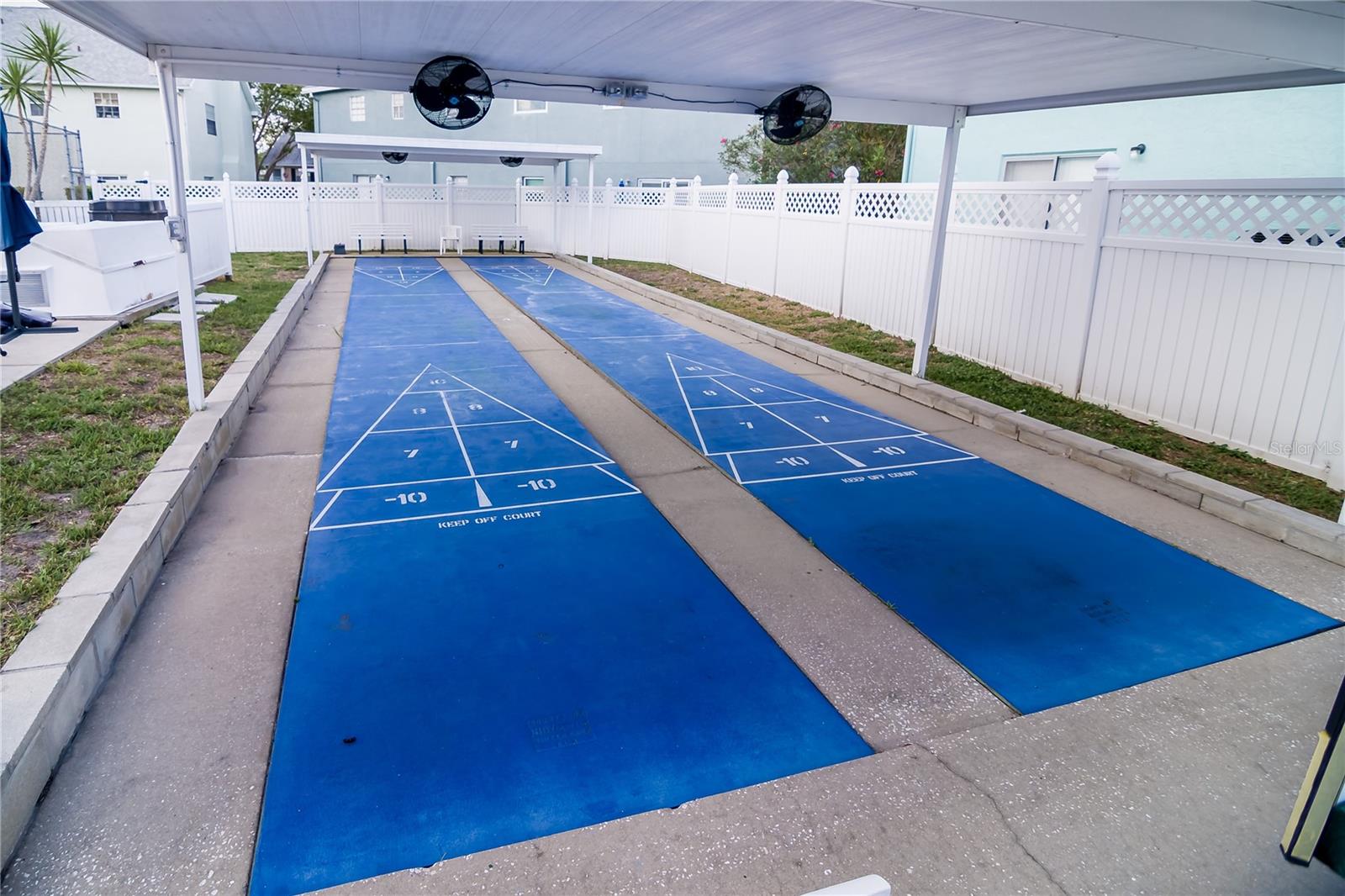 Shuffleboard courts