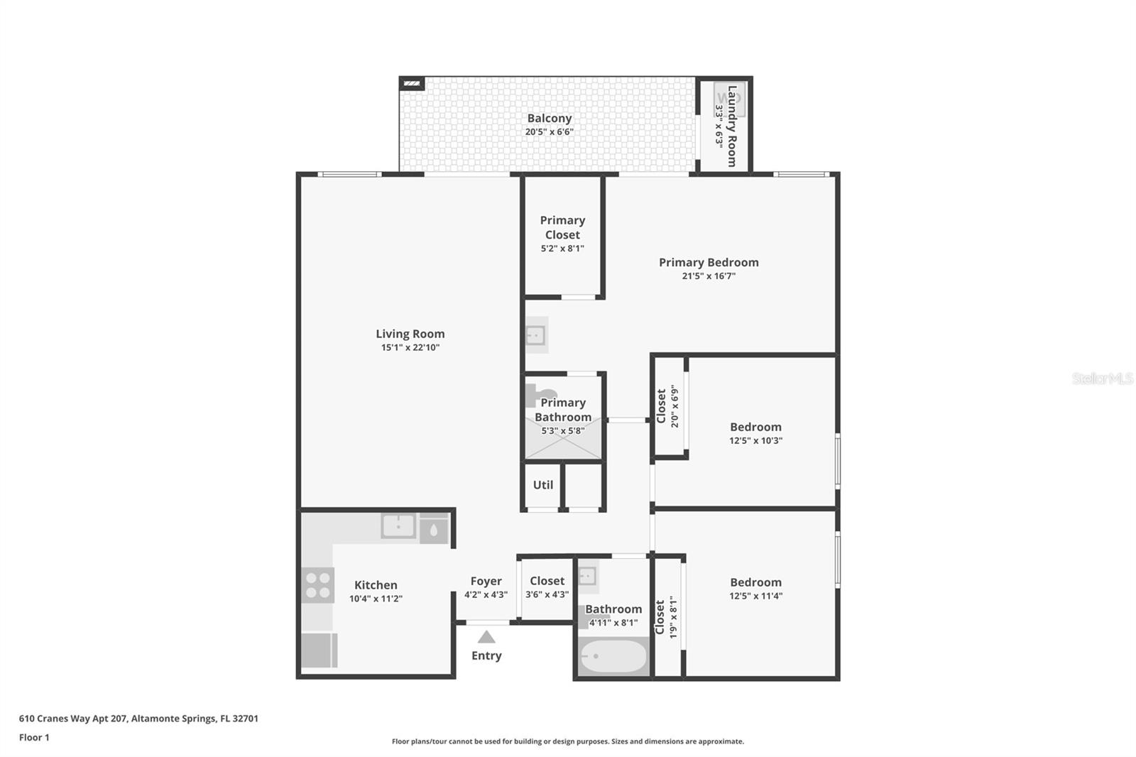 610 CRANES WAY #207, ALTAMONTE SPRINGS, FL, 32701