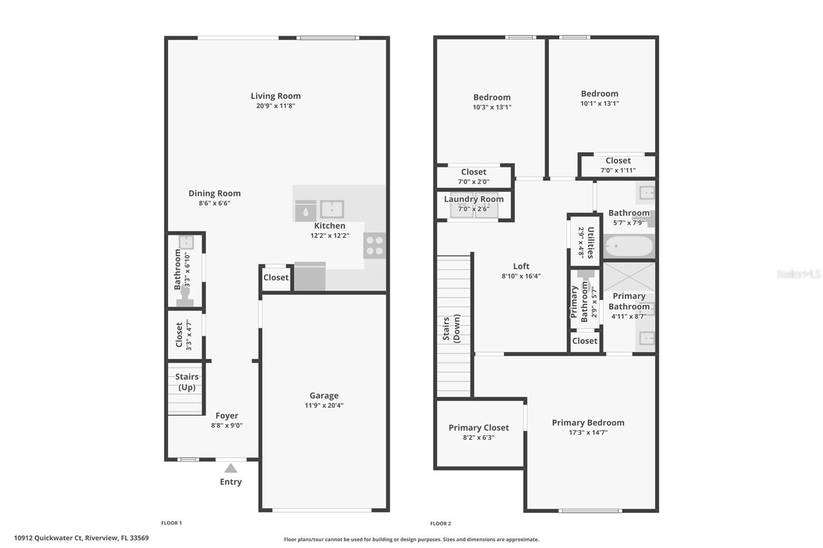 10912 QUICKWATER CT, RIVERVIEW, FL, 33569