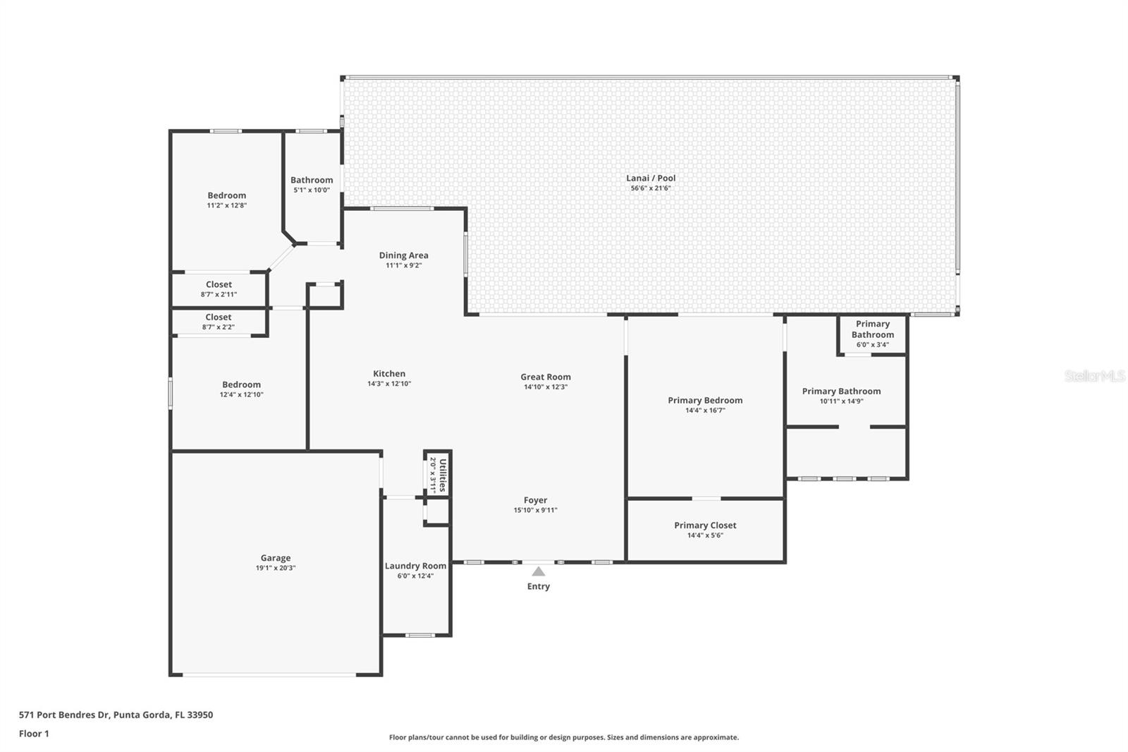 571 PORT BENDRES DR, PUNTA GORDA, FL, 33950