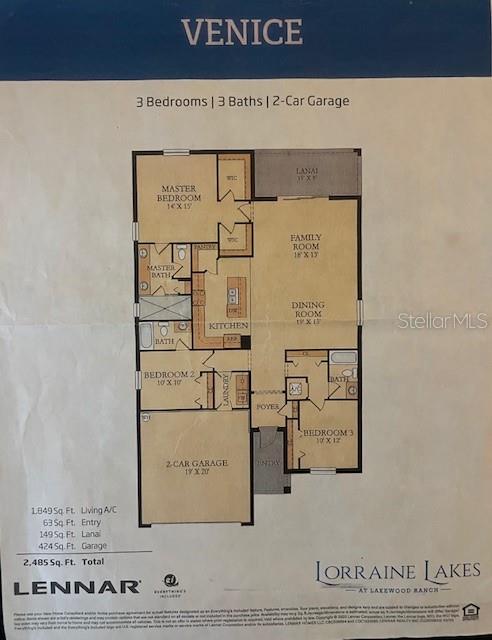 15719 BAREFOOT BEACH DR, LAKEWOOD RANCH, FL, 34211