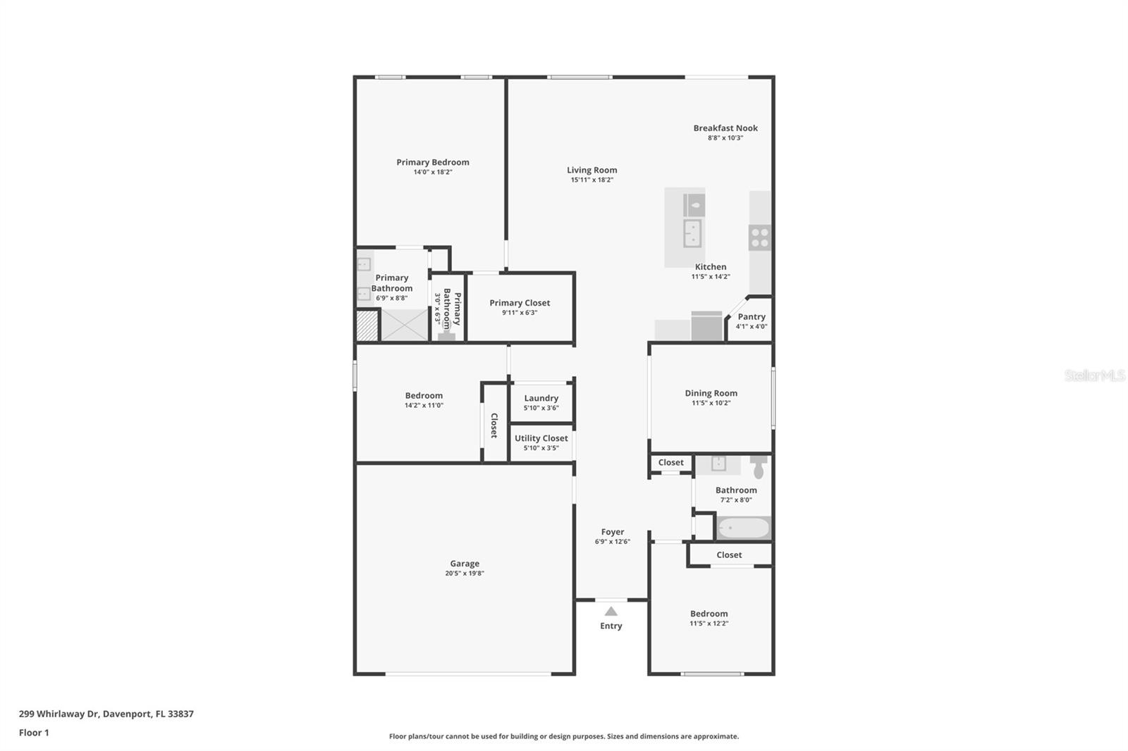 299 WHIRLAWAY DR, DAVENPORT, FL, 33837