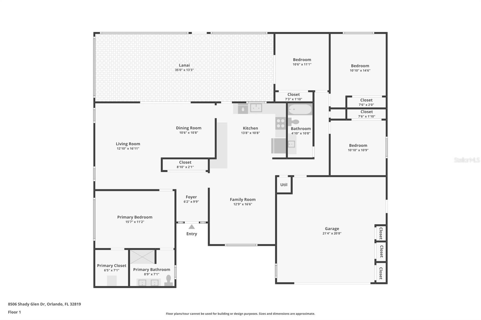 8506 SHADY GLEN DR, ORLANDO, FL, 32819