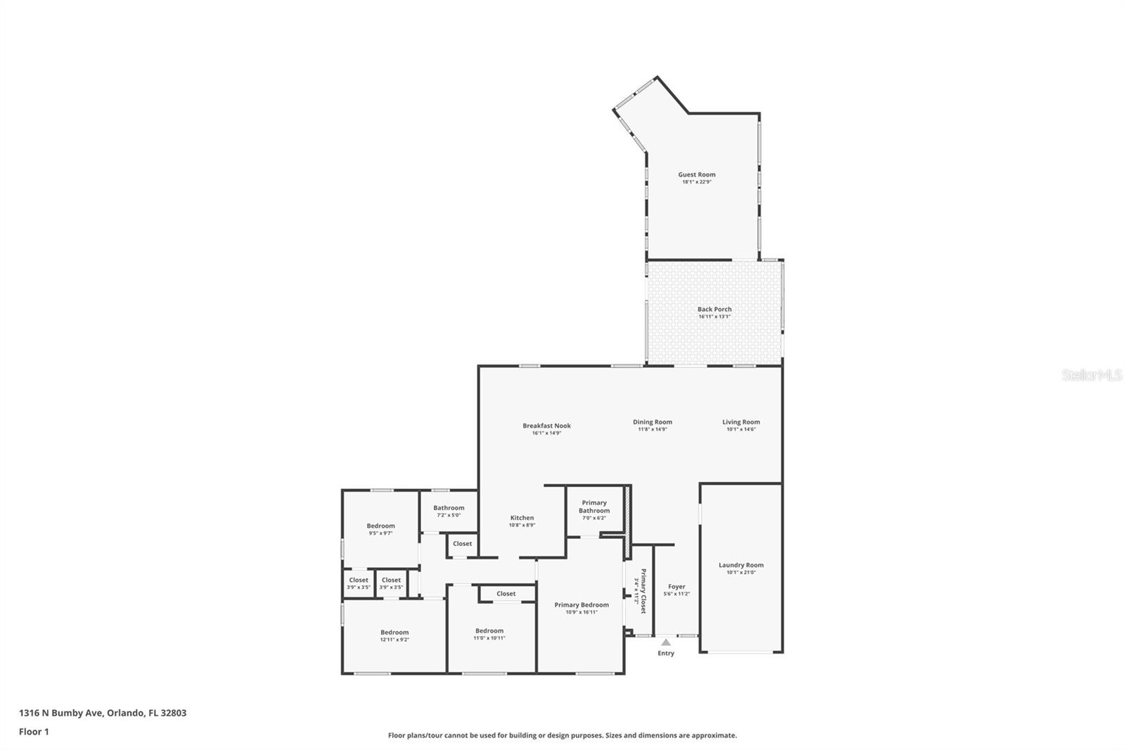 1316 N BUMBY AVE, ORLANDO, FL, 32803