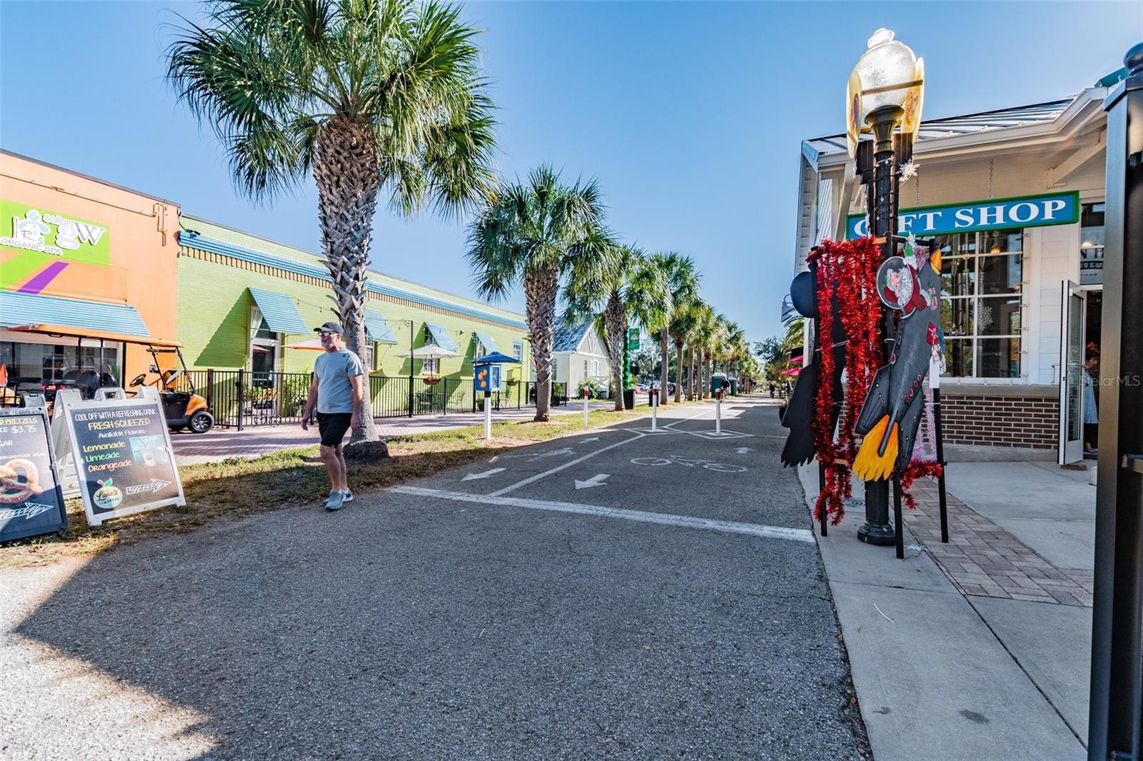 Downtown, lots of shopping and restaurants!