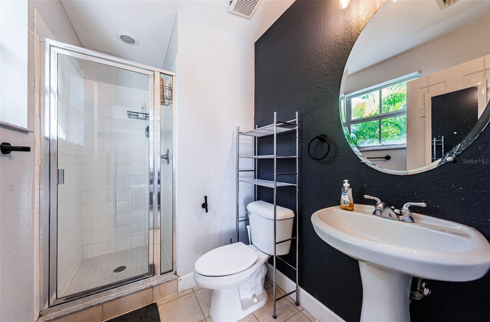 Full ensuite bathroom on first level
