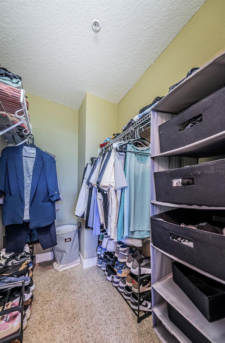 Primary walk in closet