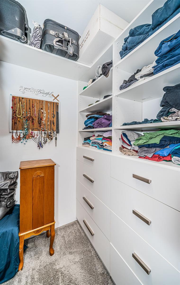 Large walk in closet