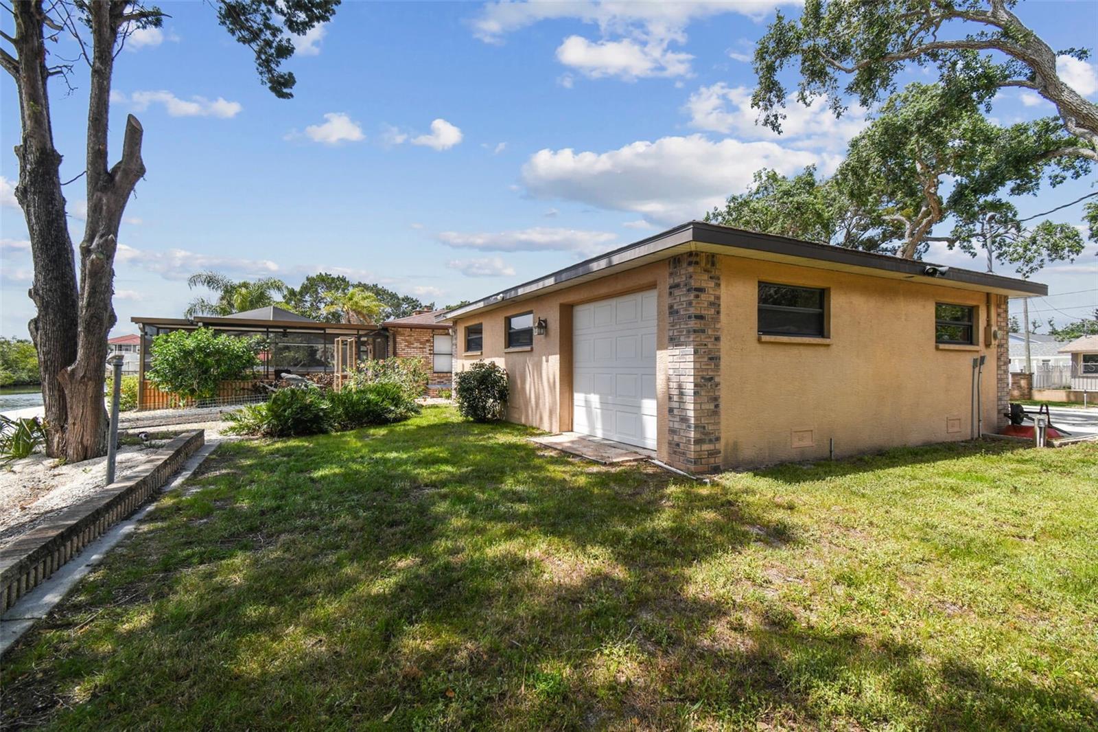 Back of detached garage