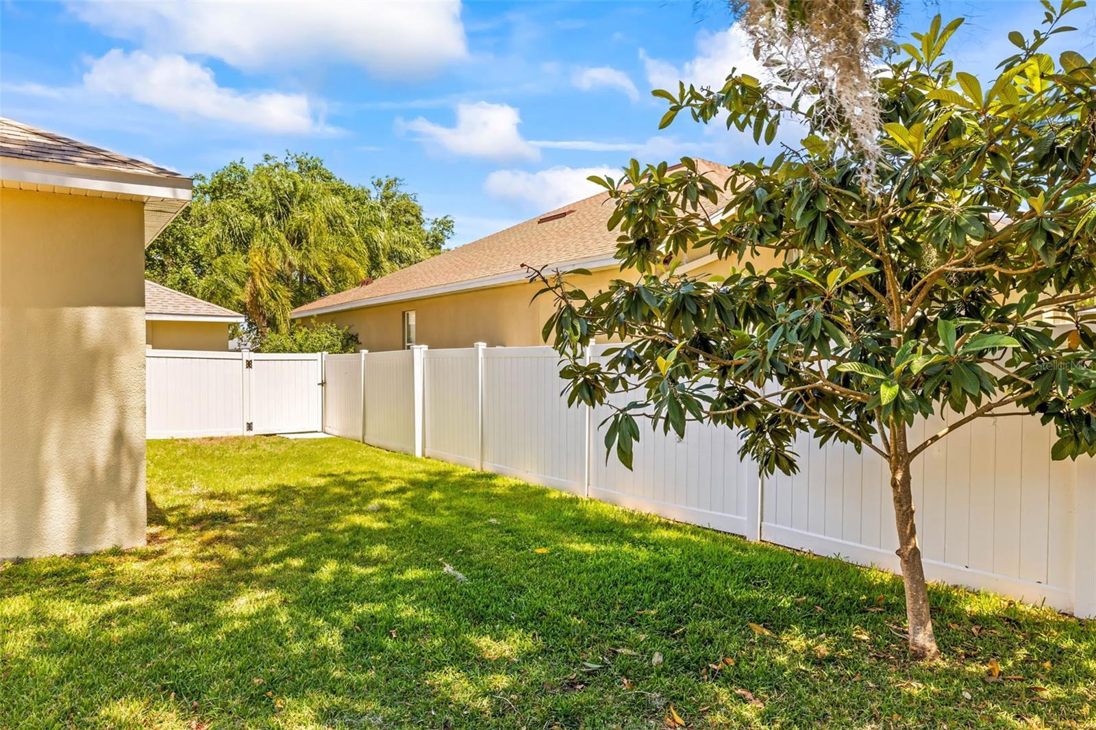 Vinyl Fence in back yard