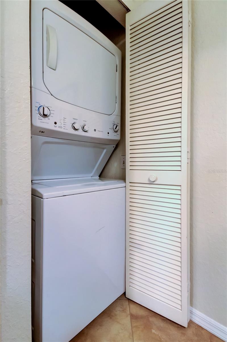 Laundry Closet in Half Bath