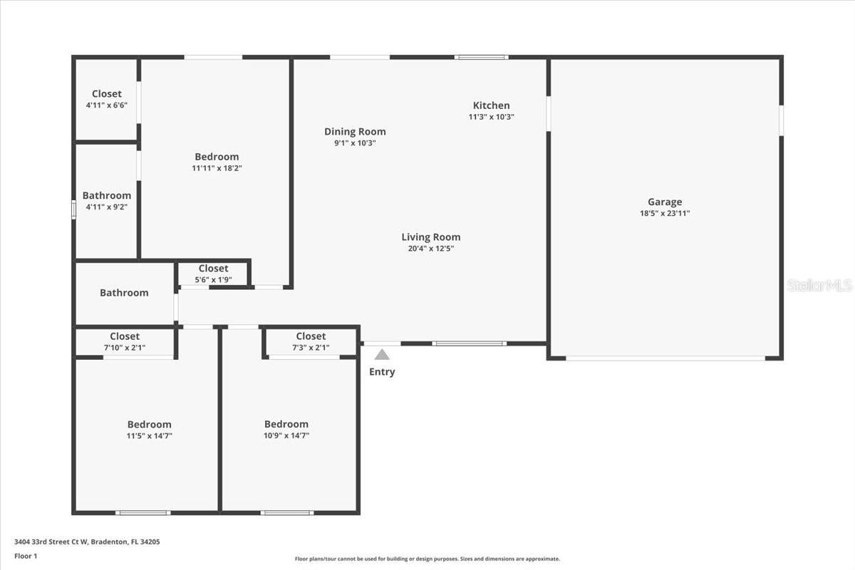 3404 33RD STREET CT W, BRADENTON, FL, 34205