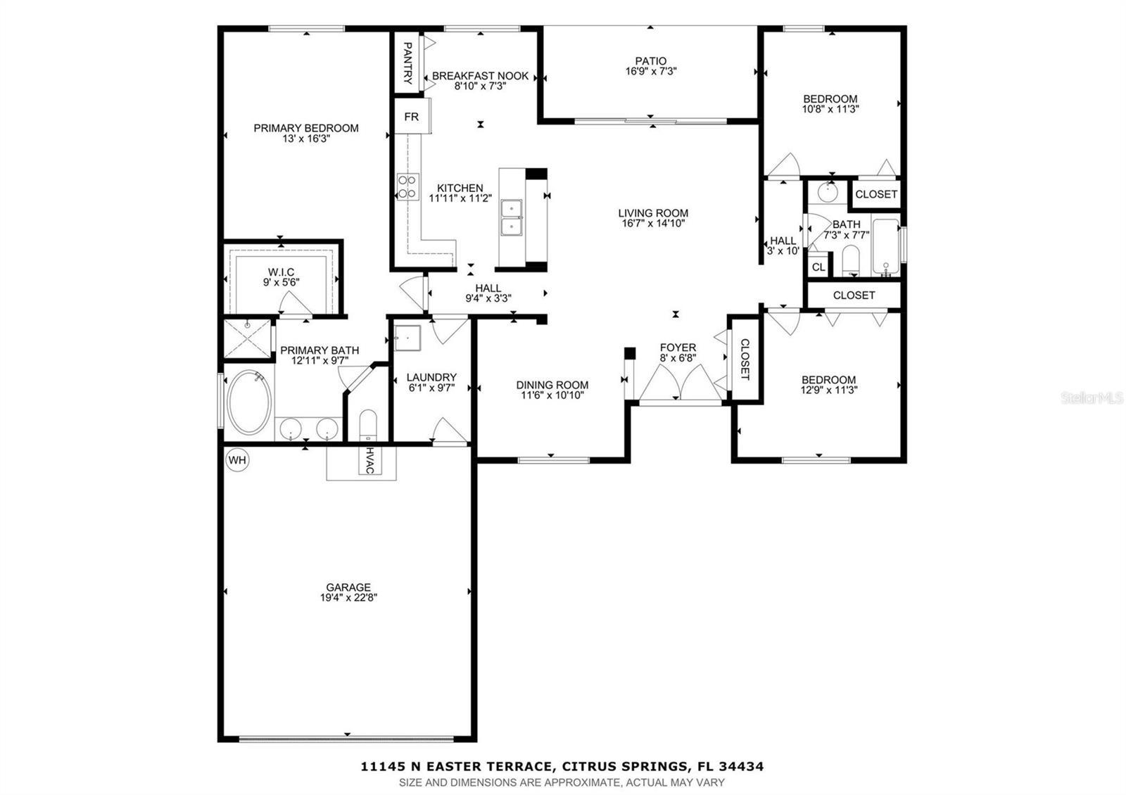 11145 N EASTER TER, CITRUS SPRINGS, FL, 34434