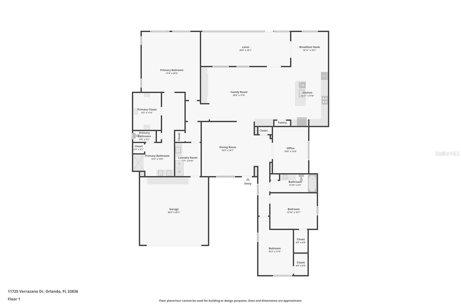 11725 VERRAZANO DR, ORLANDO, FL, 32836