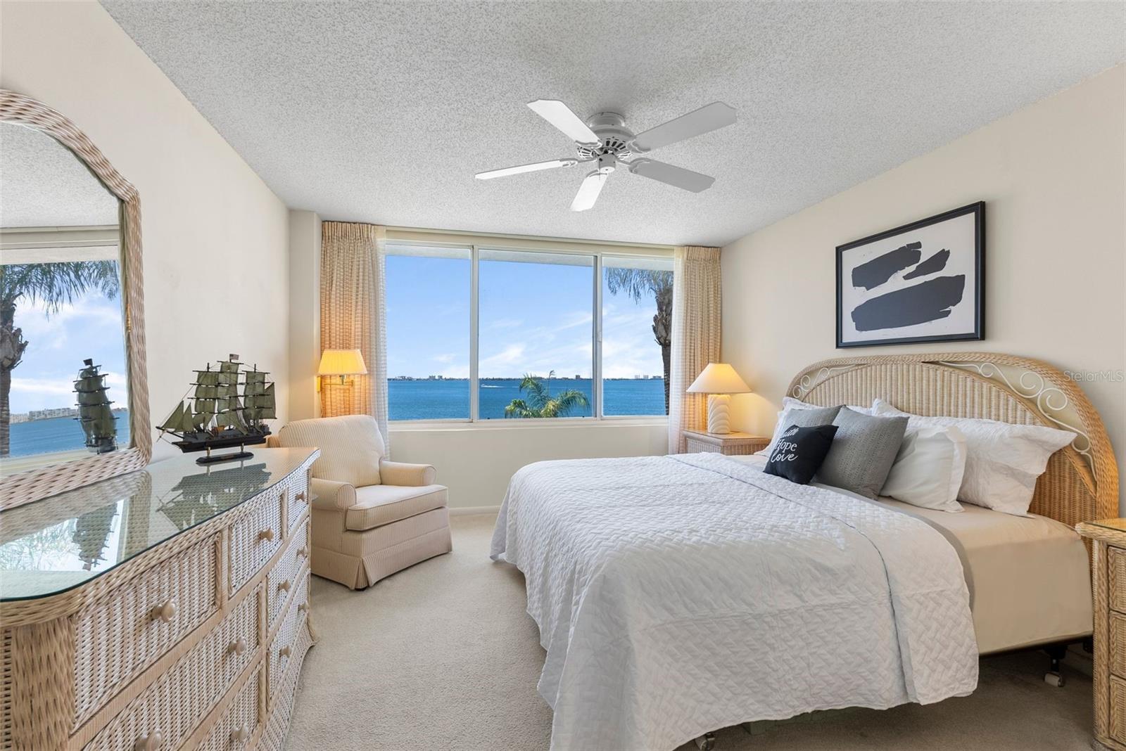 Amazing water views of Boca Ciega Bay from the Primary Suite