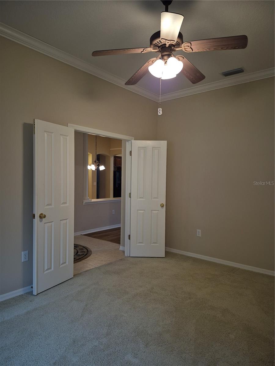 Double Doors leads into Den/Office