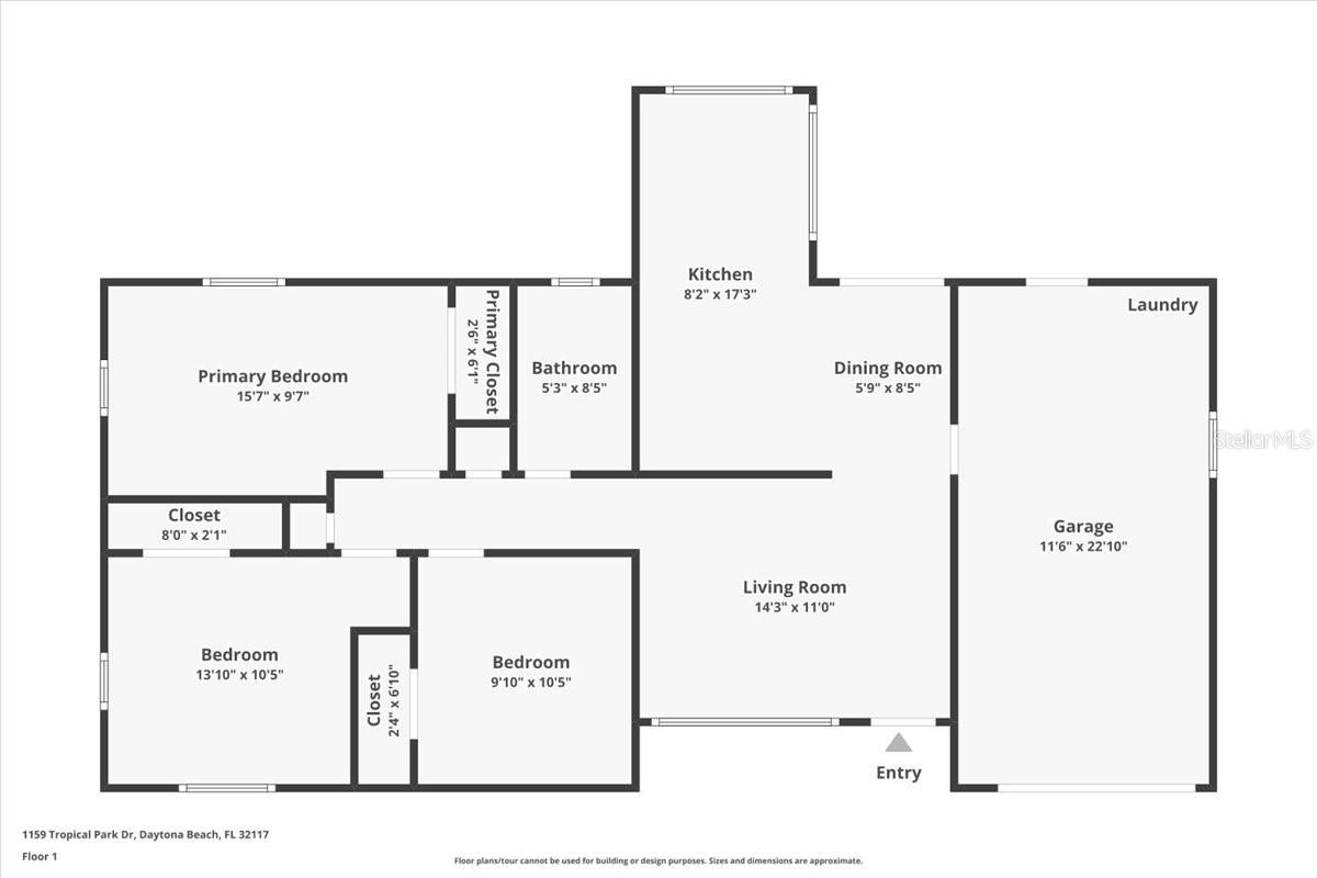 1159 TROPICAL PARK DR, DAYTONA BEACH, FL, 32117