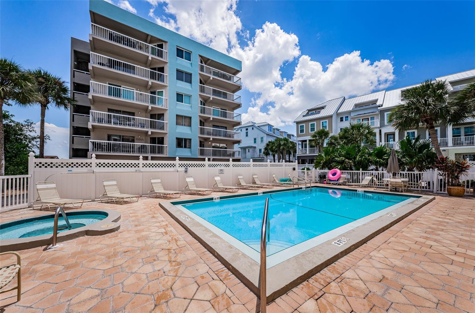 Heated pool and spa.