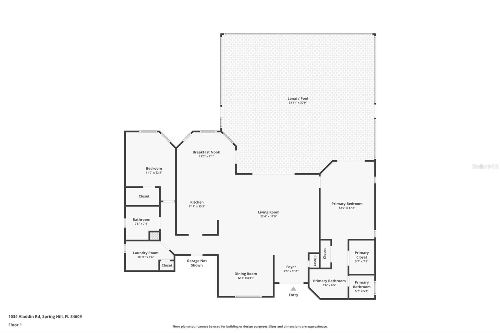 1034 ALADDIN RD, SPRING HILL, FL, 34609