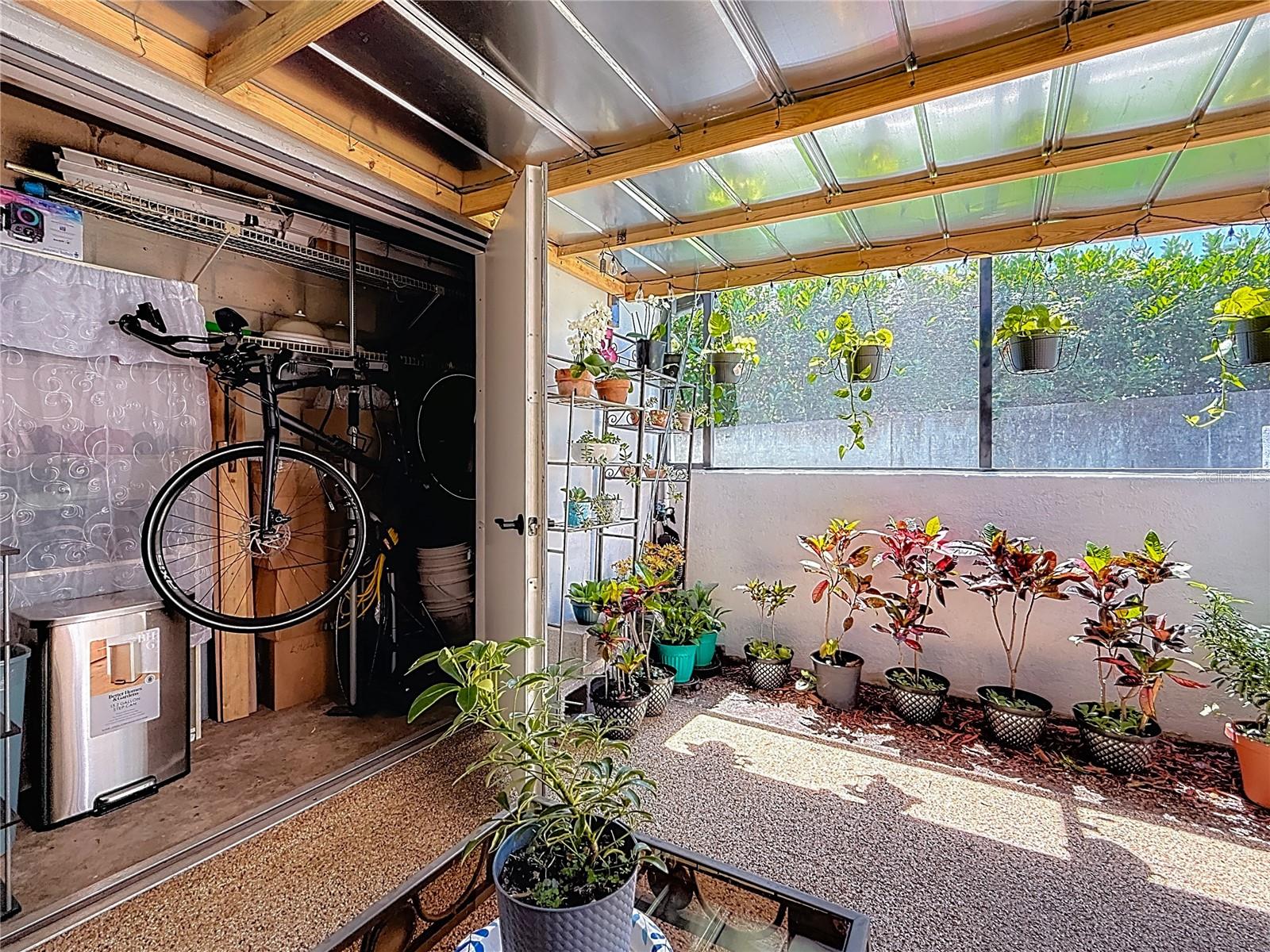 Outdoor Living Area - Storage Closet