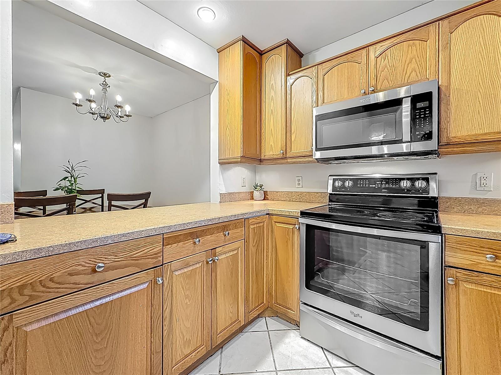 Kitchen - Pass-through open to Dining Room