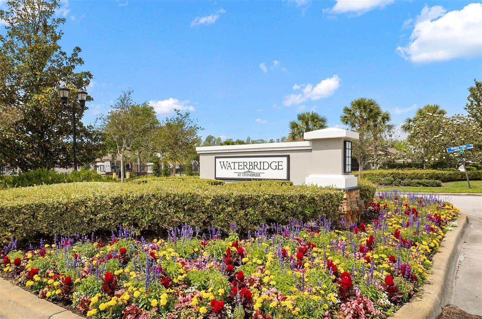 Waterbridge at Stonebrier Gated Entrance