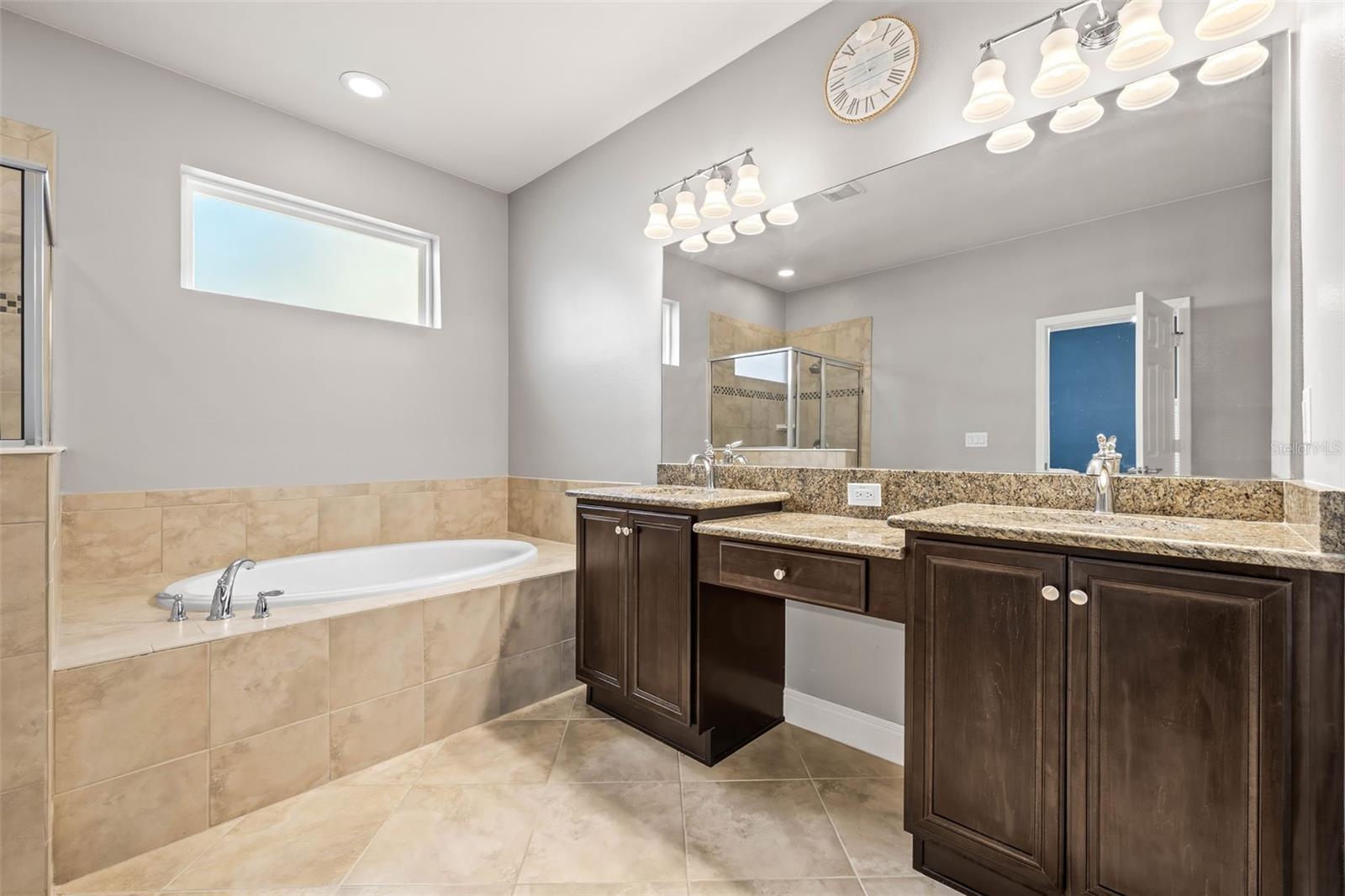 Primary Bathroom with Double vanities