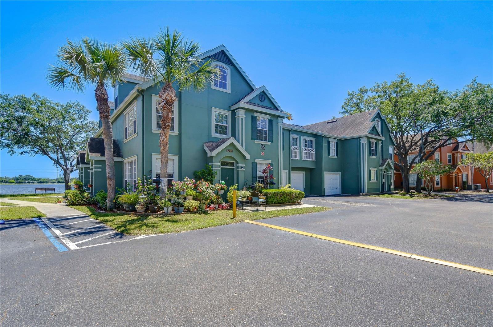 Front of Building 169304 is down path toward water - last door before Lake