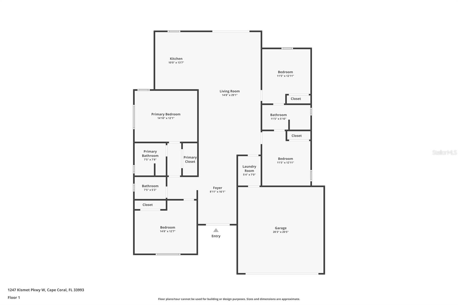 1247 KISMET PKWY W, CAPE CORAL, FL, 33993