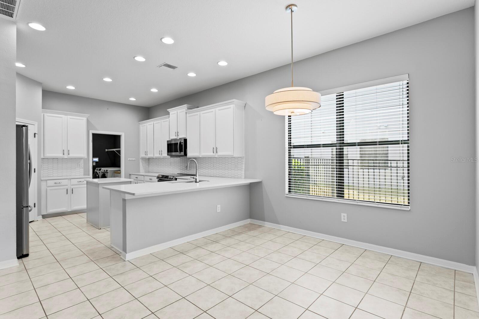 Large casual dining area in the kitchen
