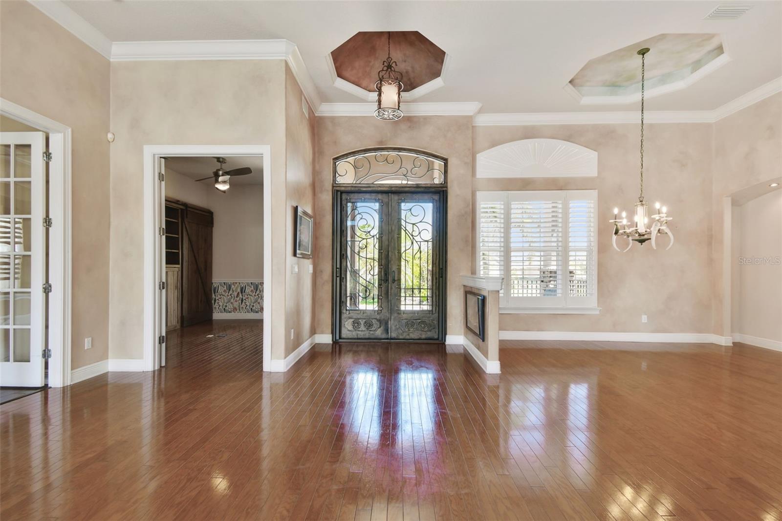 View of dining room from Living Room.