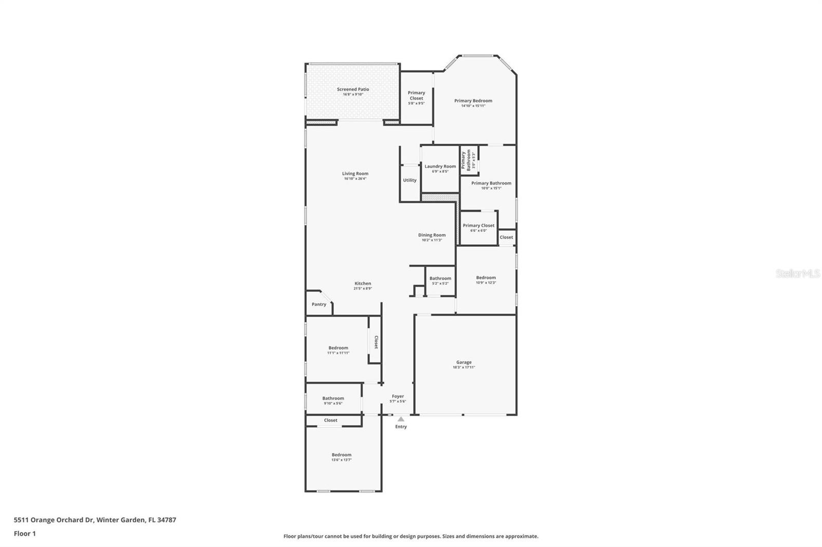 5511 ORANGE ORCHARD DR, WINTER GARDEN, FL, 34787