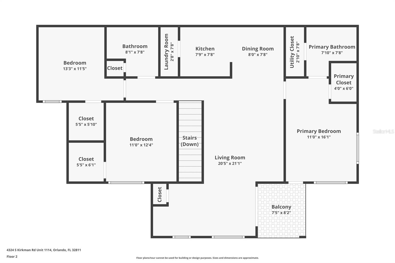 4324 S KIRKMAN RD #1114, ORLANDO, FL, 32811