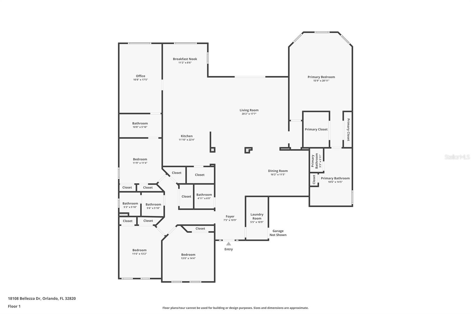 18108 BELLEZZA DR, ORLANDO, FL, 32820