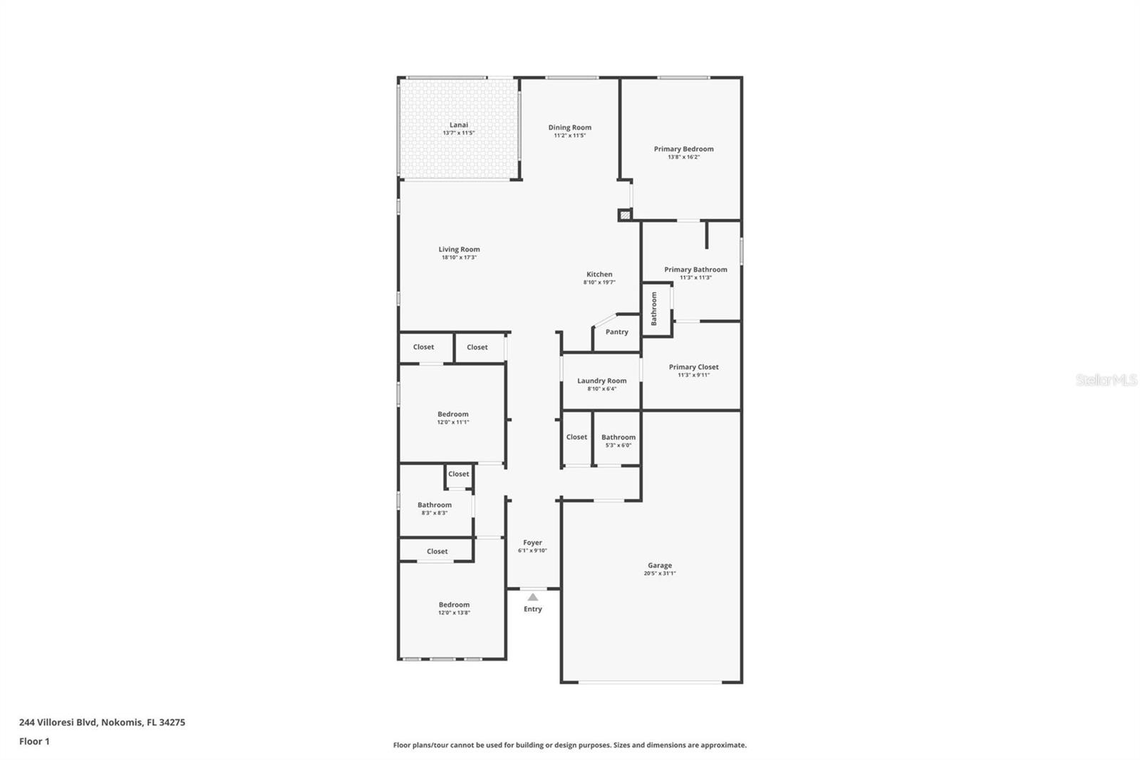 244 VILLORESI BLVD, NOKOMIS, FL, 34275