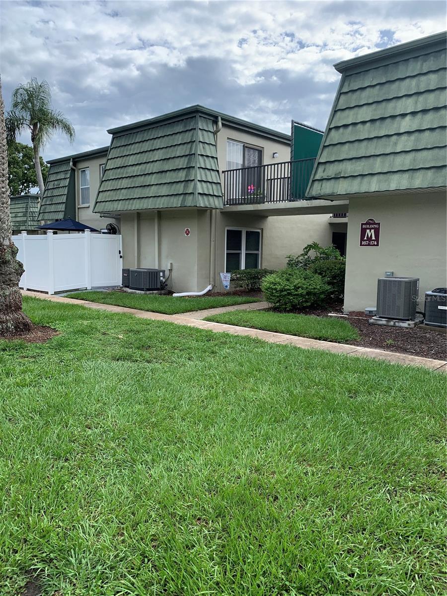 Unit on the left side balcony