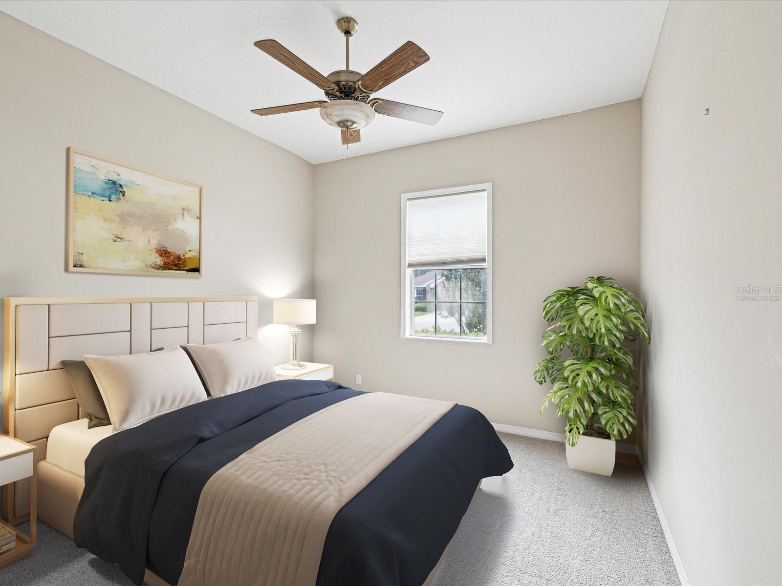 bedroom 2 virtually staged