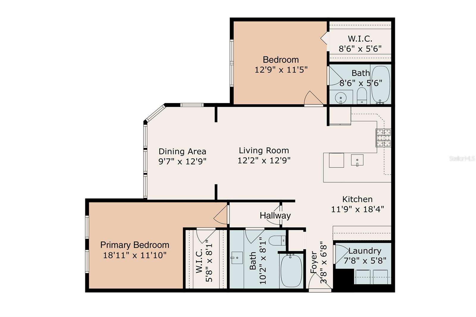 Actual floor plan of the condominium