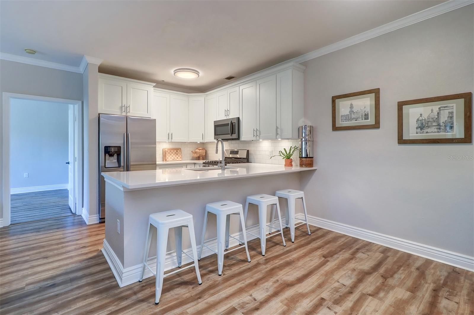 Beautifully updated kitchen view