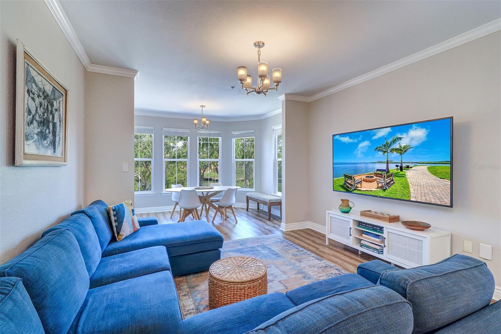 Close up of the living area