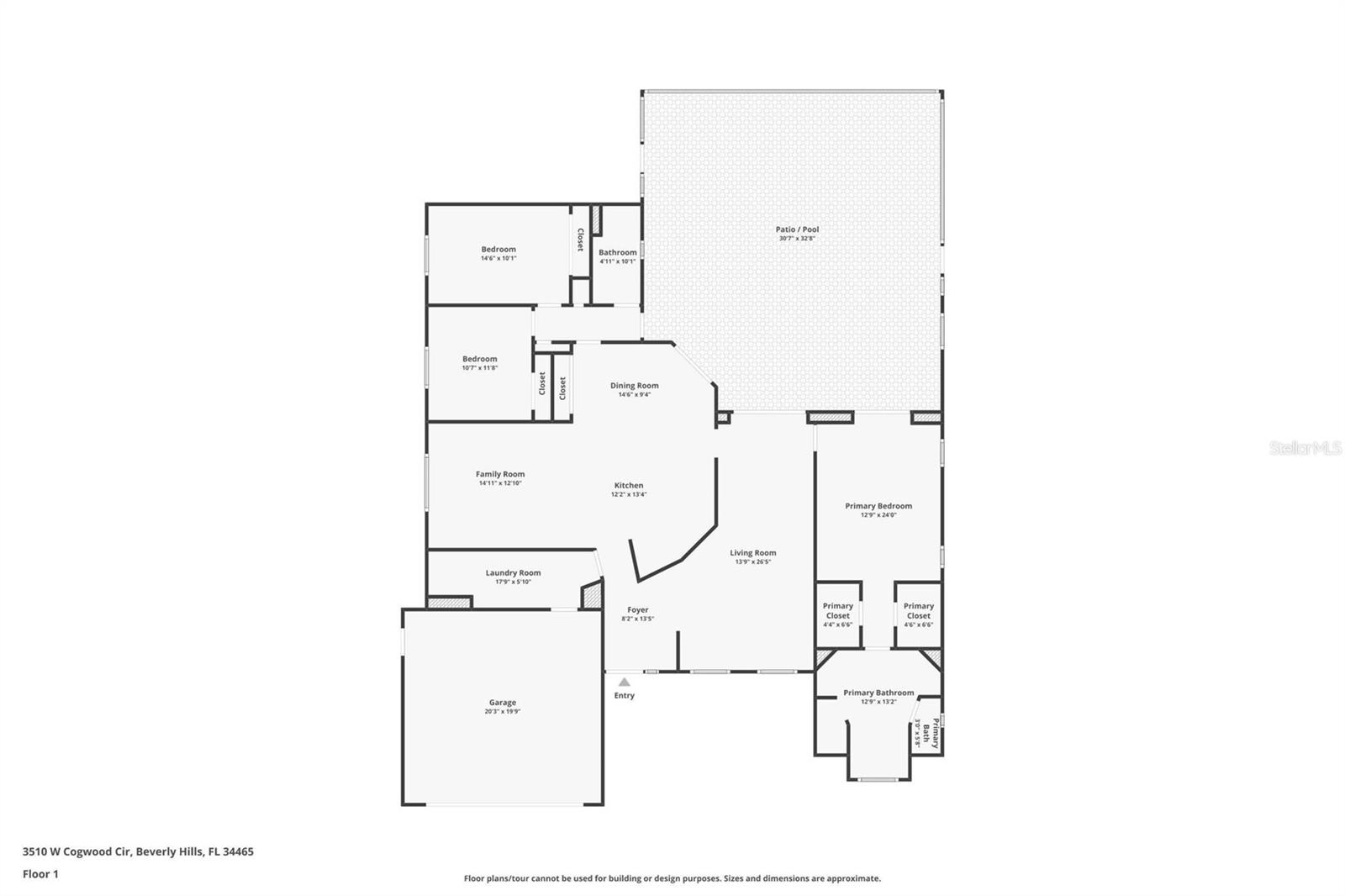 3510 W COGWOOD CIR, BEVERLY HILLS, FL, 34465