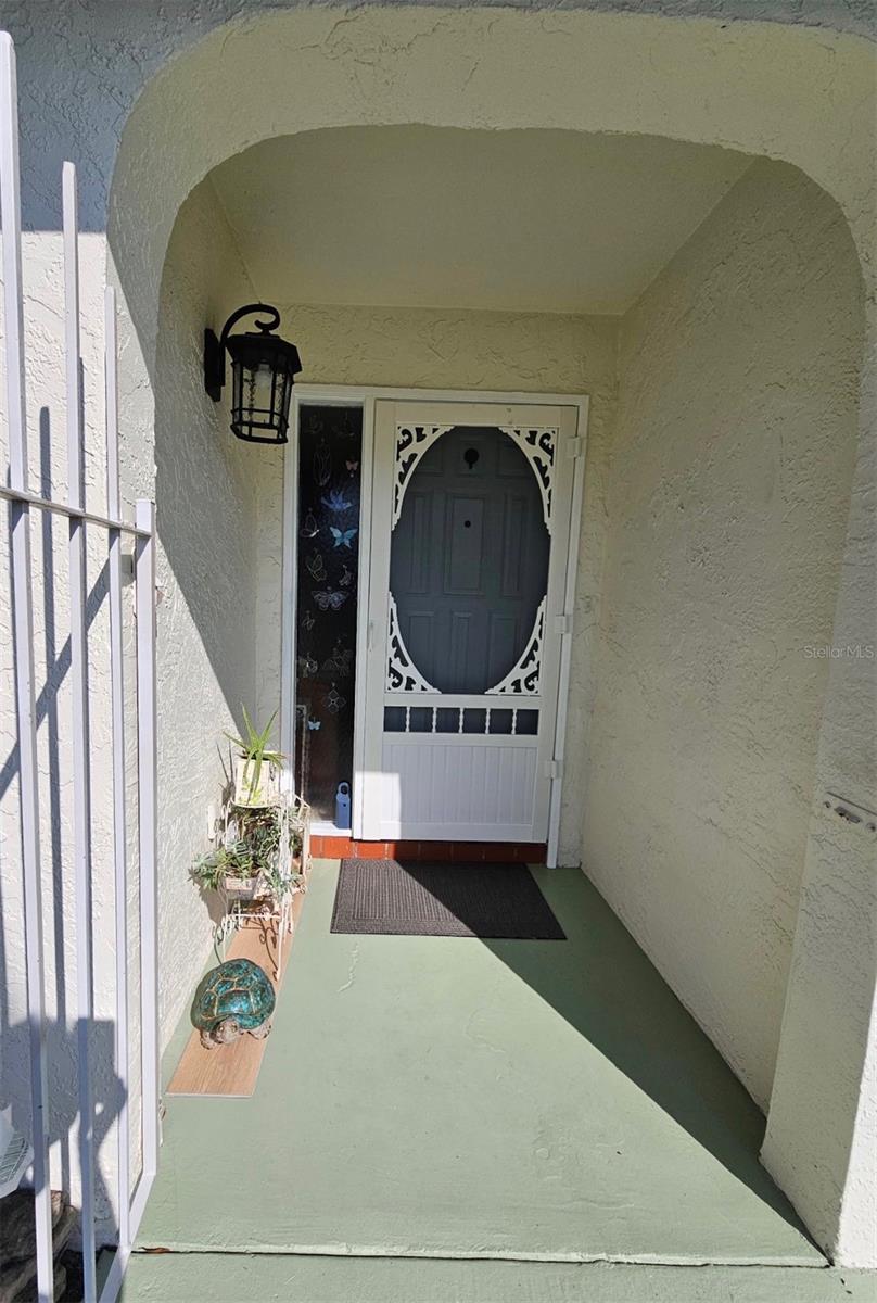 Painted Floor Surface & New Screen Door