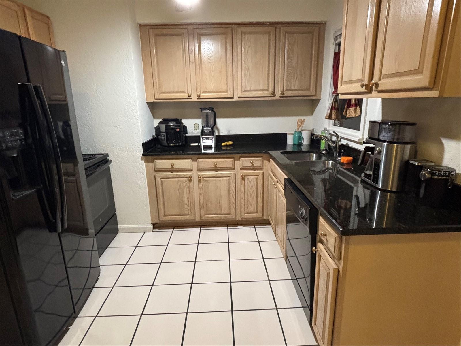 kitchen with granite countertops