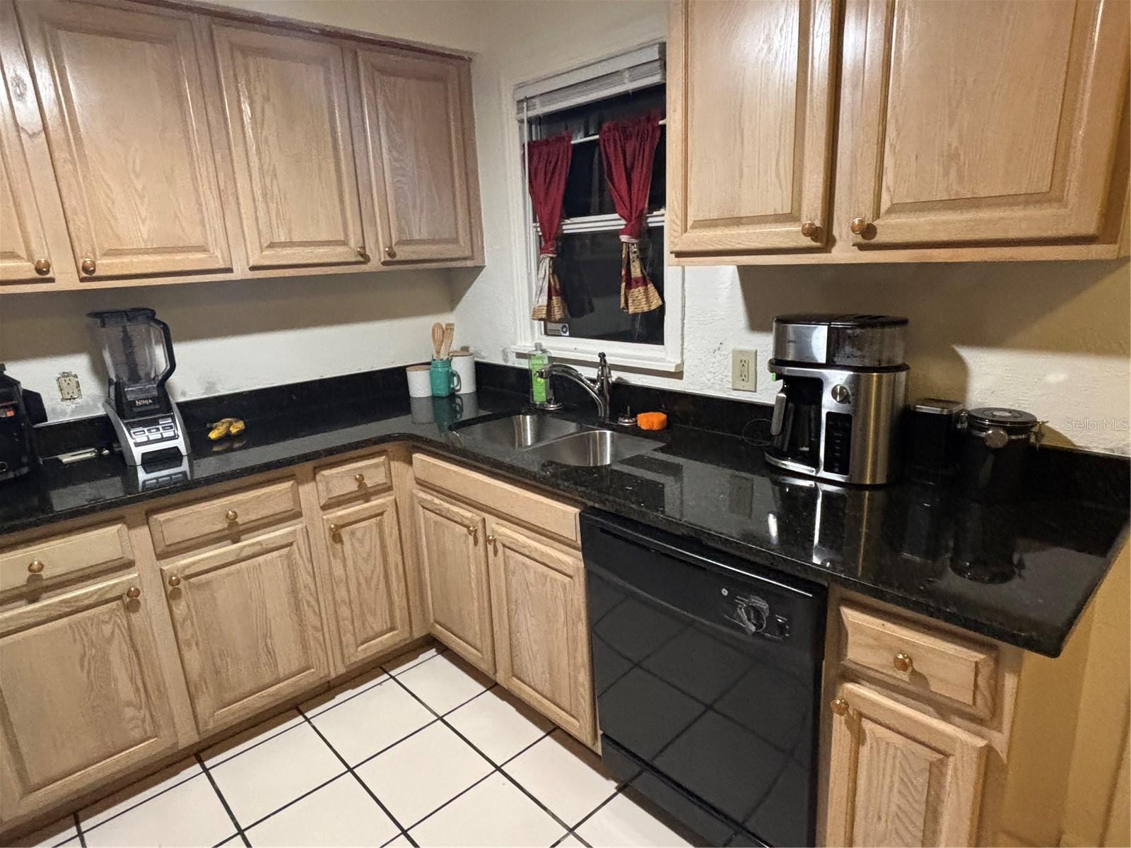 kitchen with granite countertops