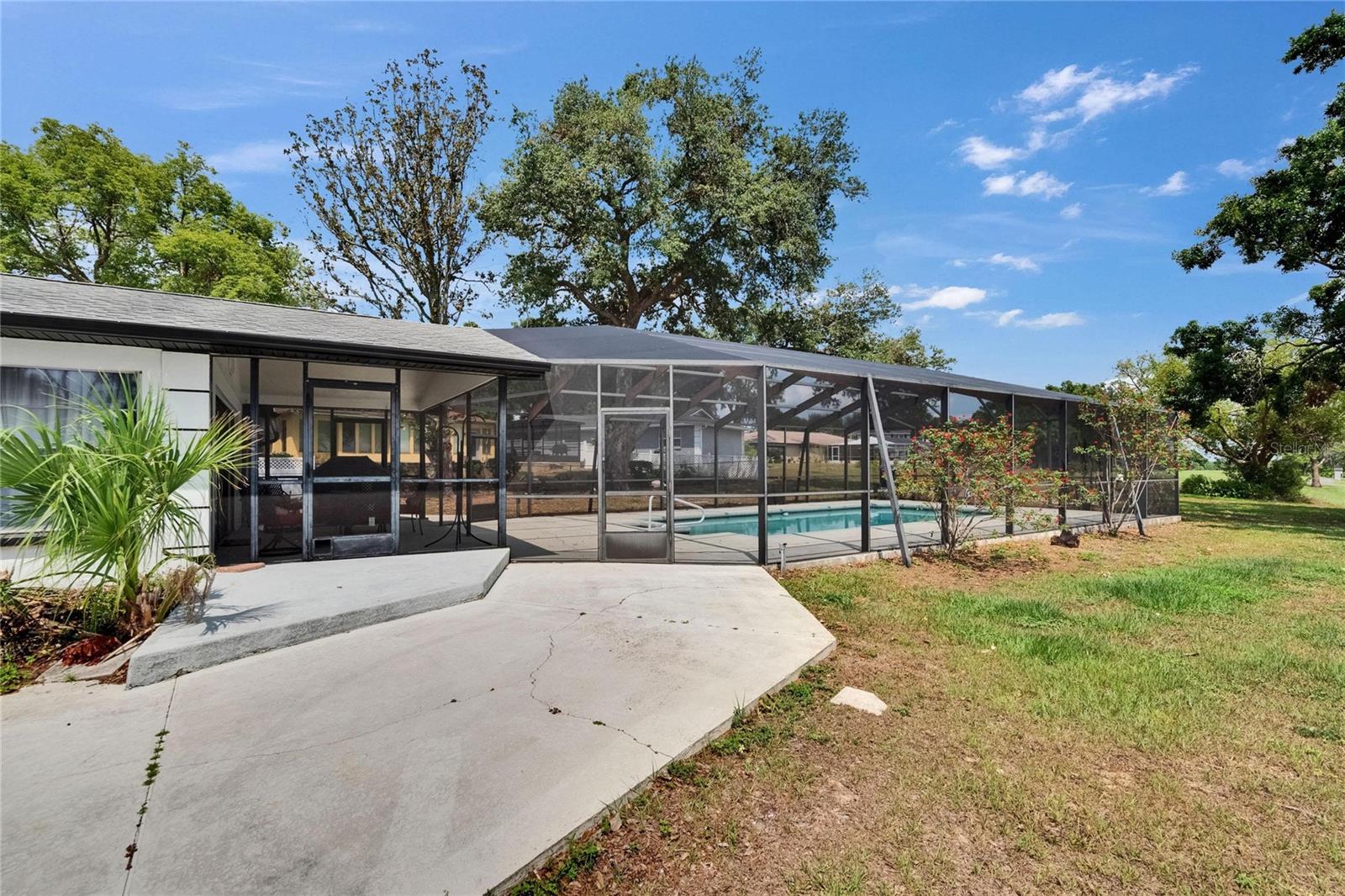 View from the side of the house